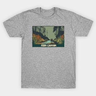 Fern Canyon Field Trip into the Jungle Forest with Hikers T-Shirt